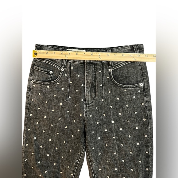 Anthropologie PILCRO Studded Embellished High Rise Slim Jeans Size 26 - Picture 7 of 15
